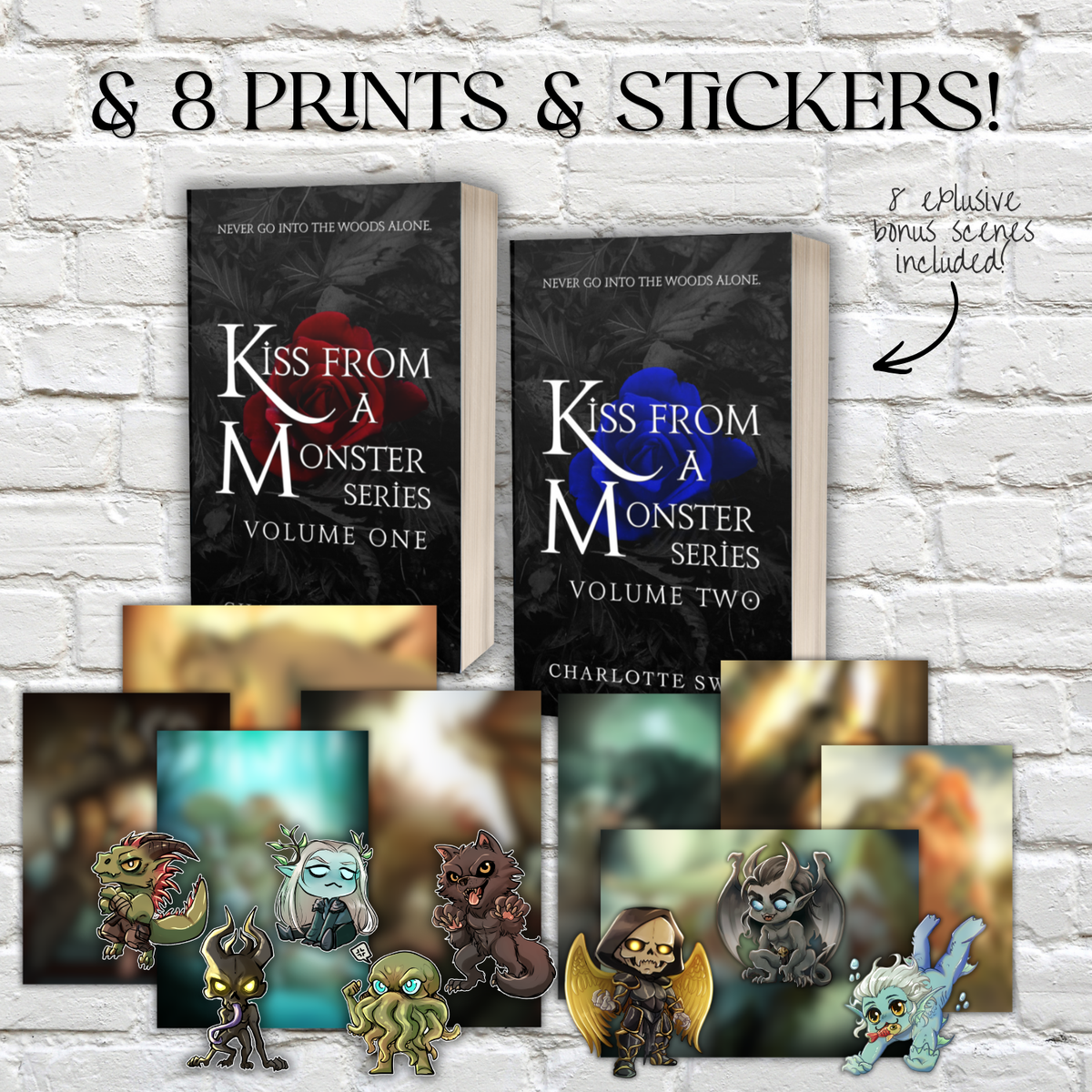 Collection Book Bundle - Kiss From a Monster Series Volume 1 & 2 + Art