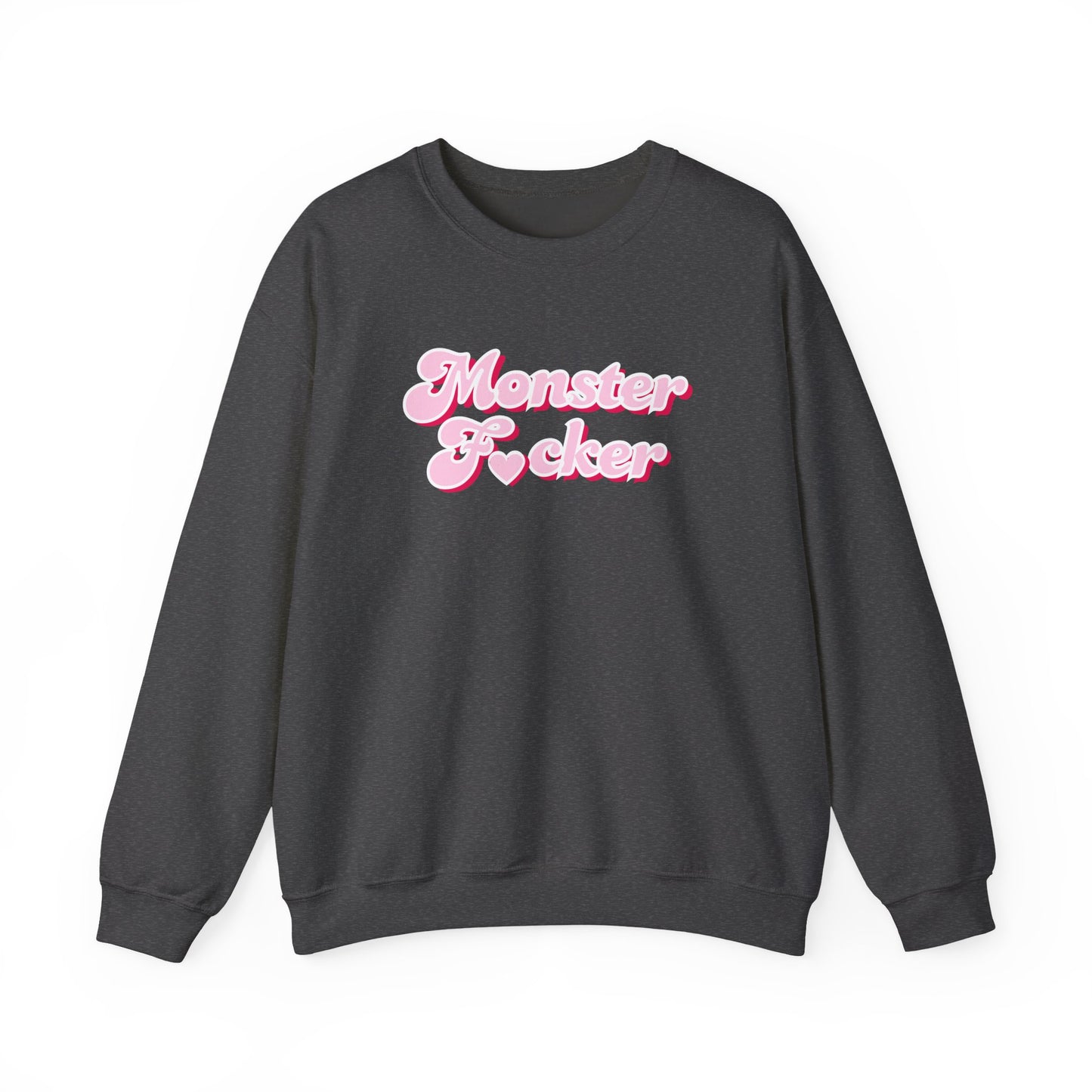 Monster F*cker Pink Script Crewneck