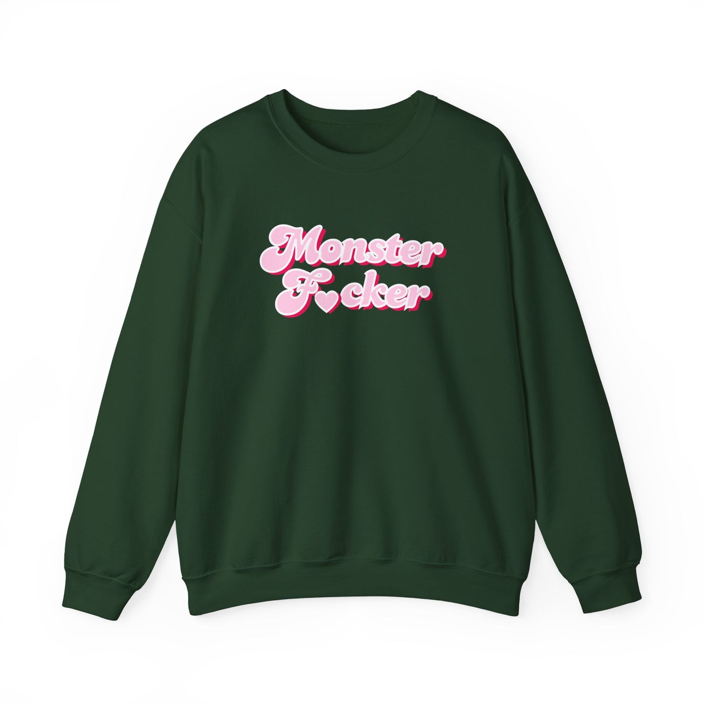 Monster F*cker Pink Script Crewneck