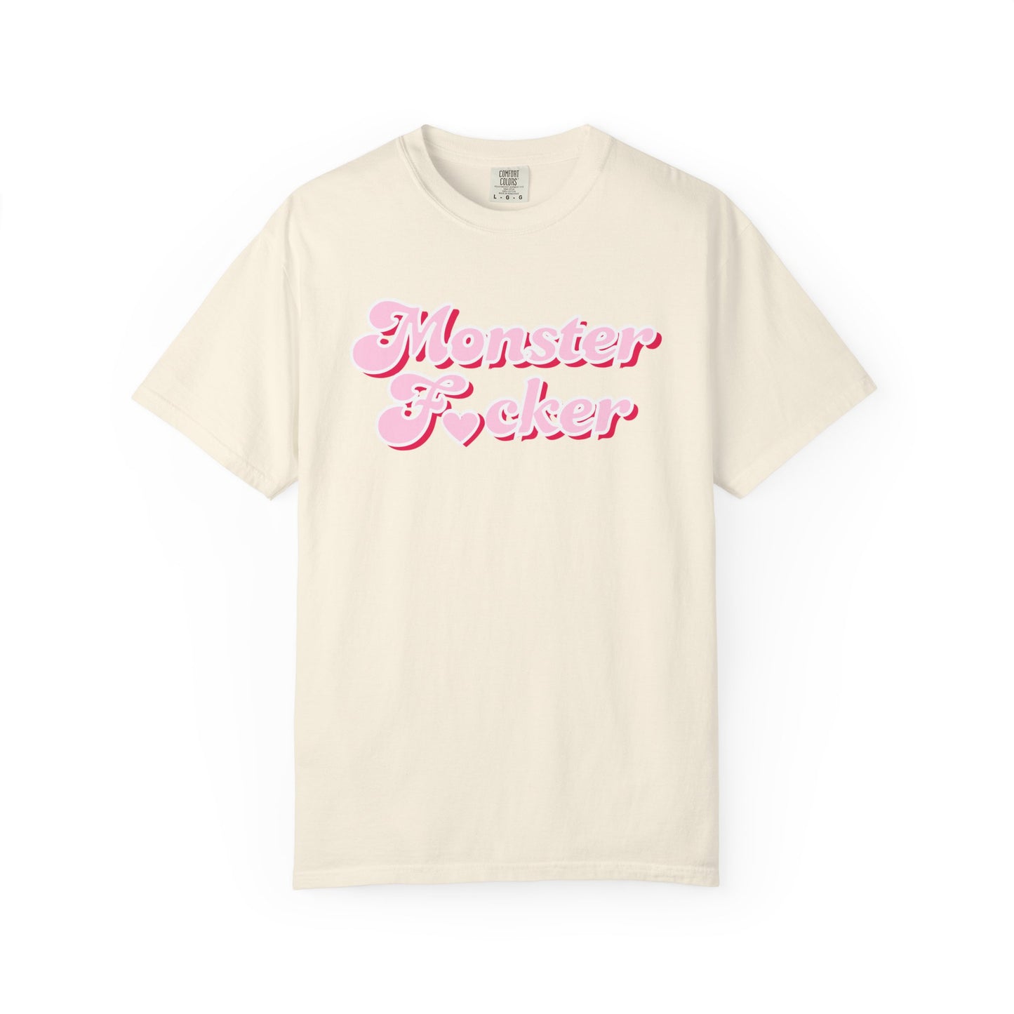 Monster F*cker T-Shirt — Pink Retro Script Graphic Tee