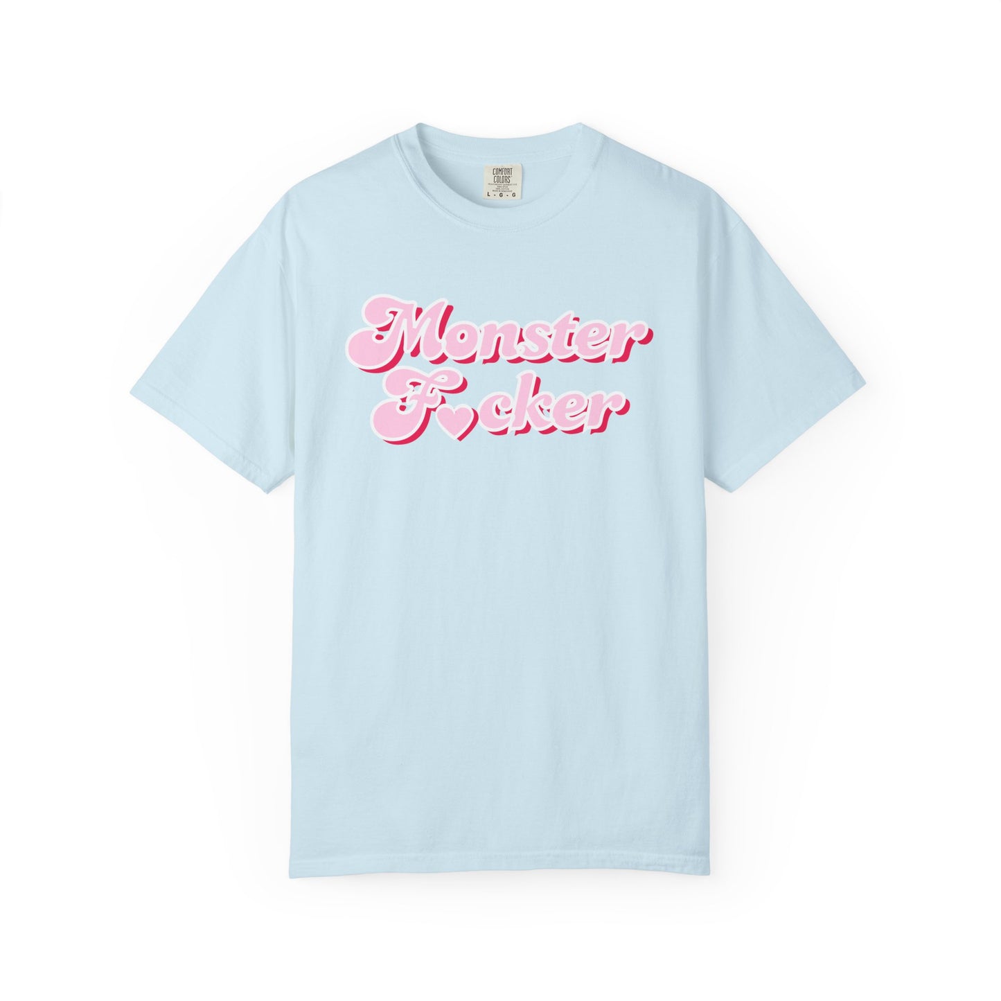 Monster F*cker T-Shirt — Pink Retro Script Graphic Tee