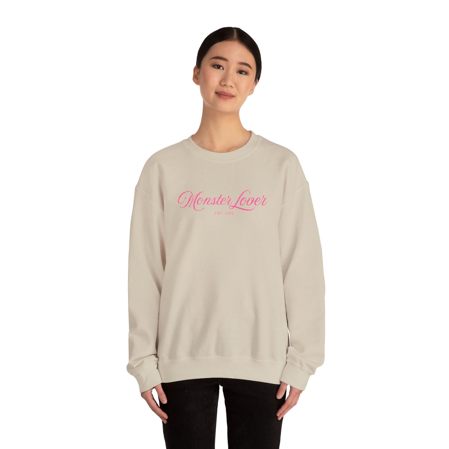 Monster Lover Embroidered Crewneck Sweatshirt