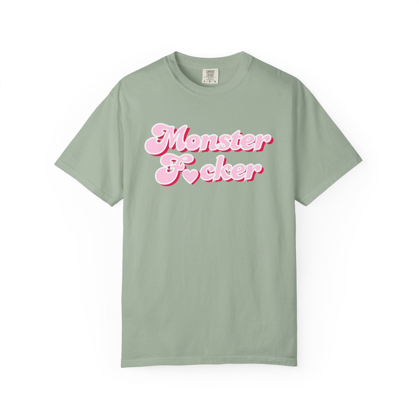 Monster F*cker T-Shirt — Pink Retro Script Graphic Tee