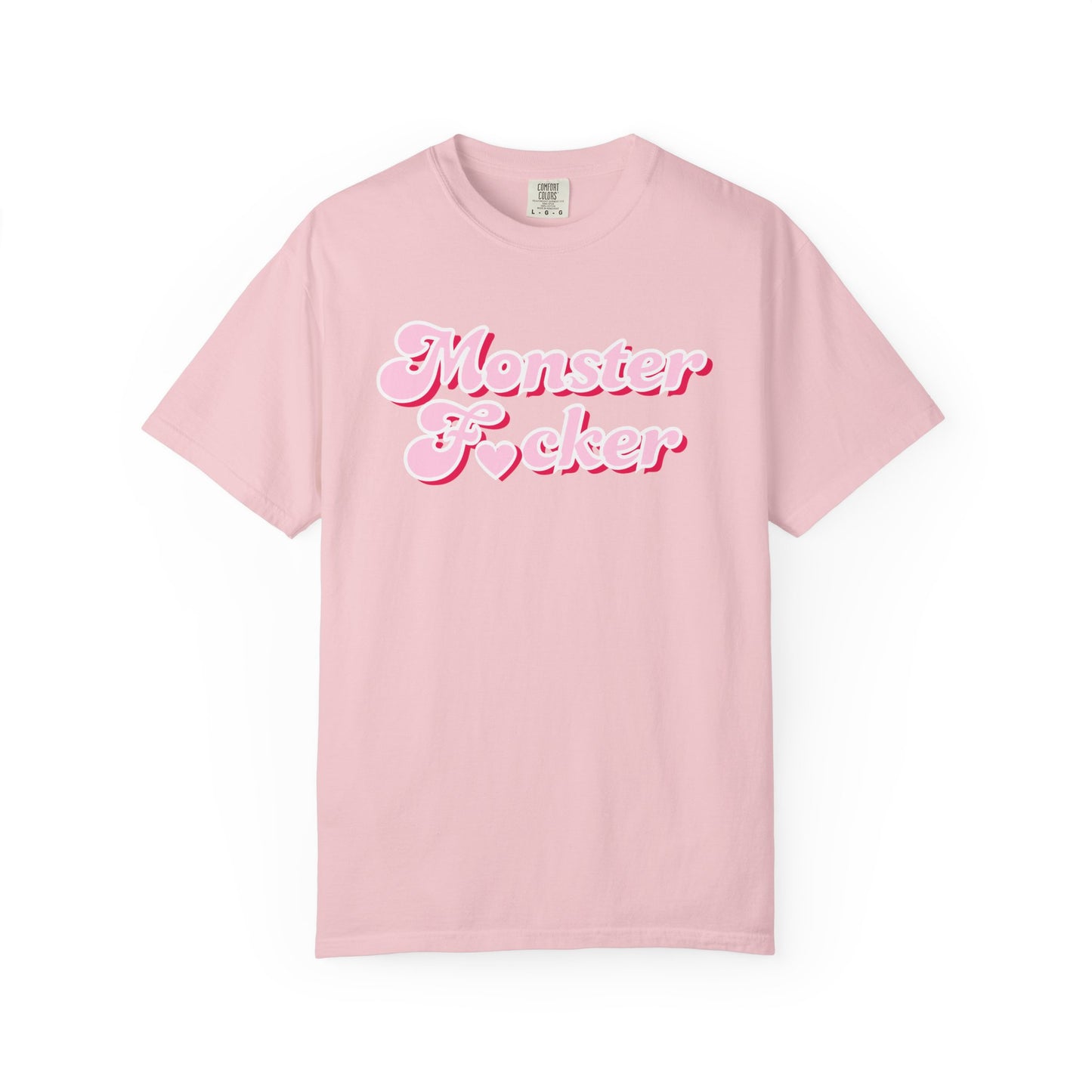 Monster F*cker T-Shirt — Pink Retro Script Graphic Tee