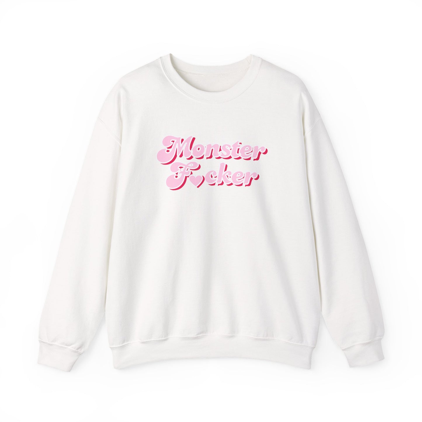 Monster F*cker Pink Script Crewneck